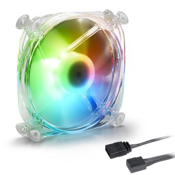 Sharkoon Shark Disc PWM RGB Fan, 120mm