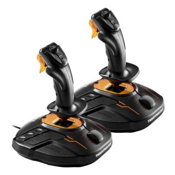 Thrustmaster T.16000M FCS Space Sim Duo Oranje, Zwart