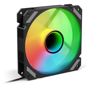 Sharkoon Shark Mirror PWM RGB, 120mm, Zwart